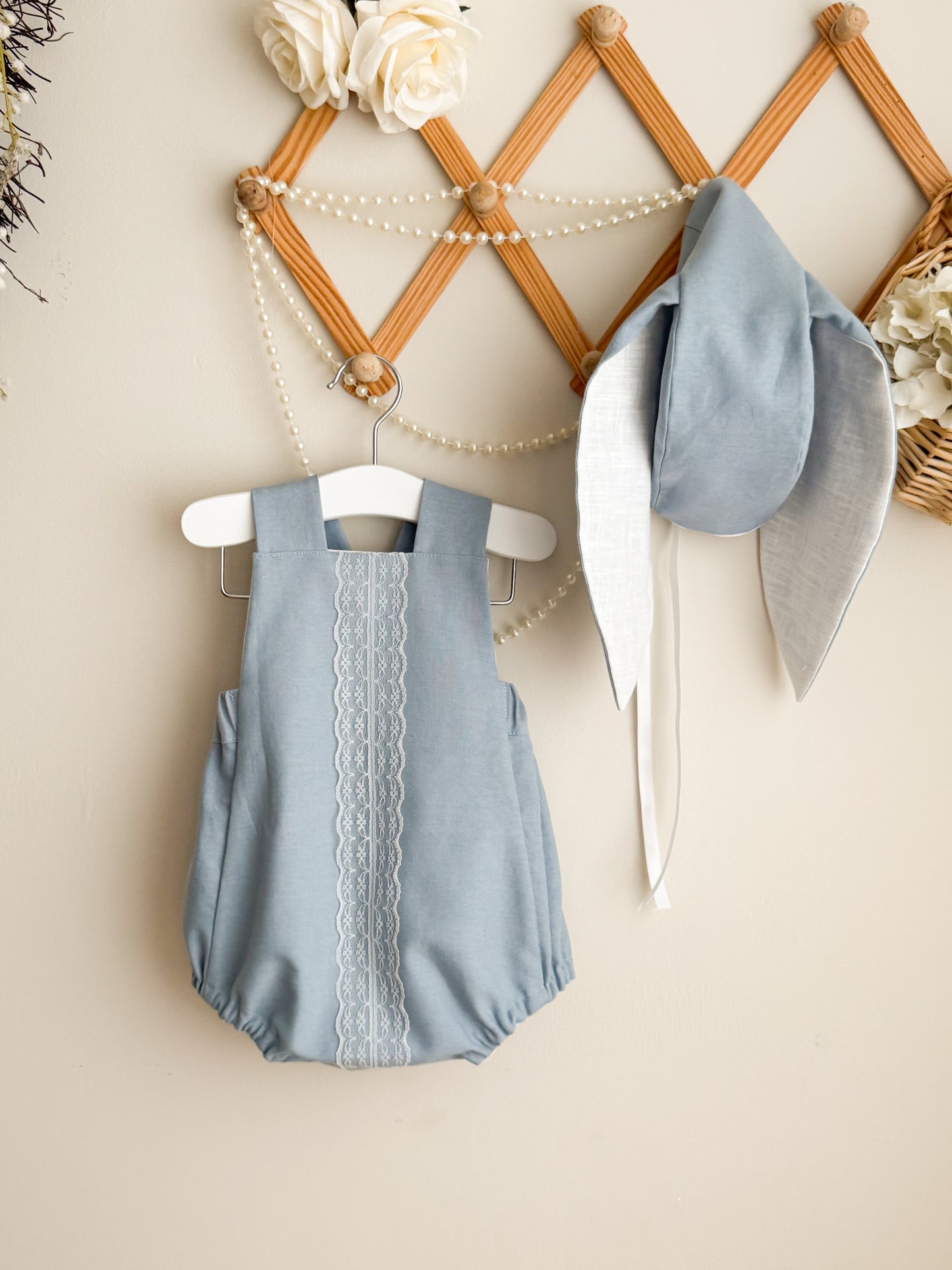 Theo Linen Bunny Set