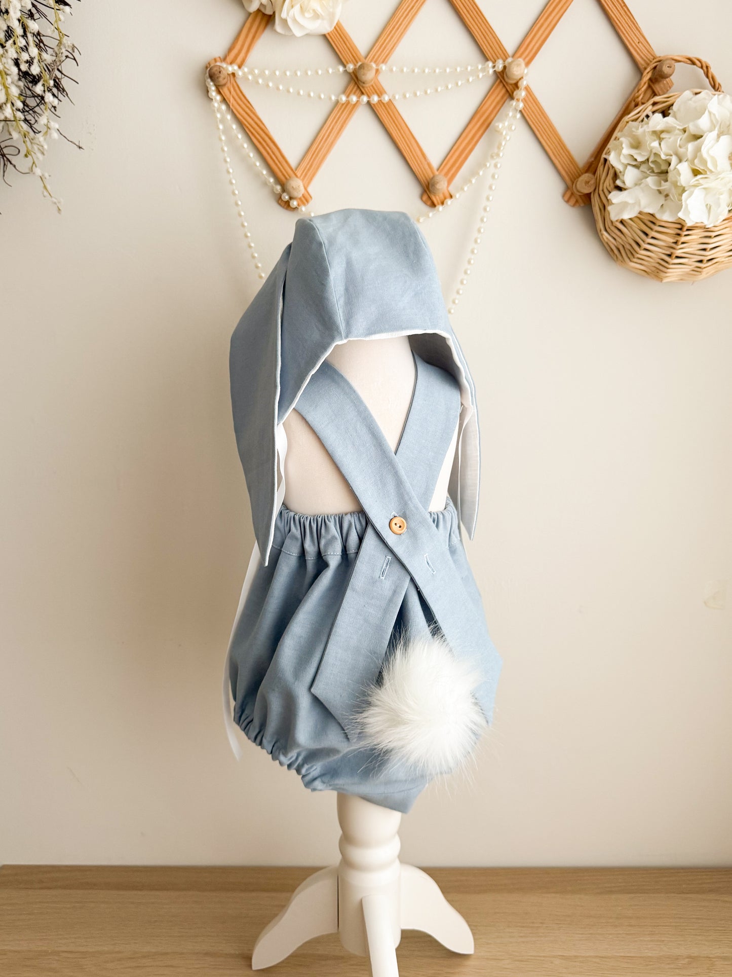 Theo Linen Bunny Set
