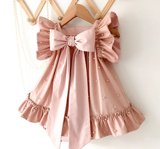 Darcie Pearl Dress - Blush